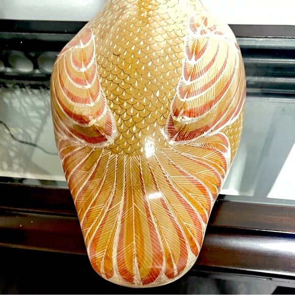 Large Vintage Tonala Mexican Duck Made in Mexico Hand Crafted & Painted Pottery - Picture 5 of 10
